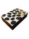 Lacquer Box Black and White Large