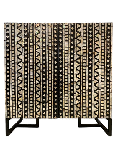Capiz Shell Mother of Pearl Cabinet (2 Door)