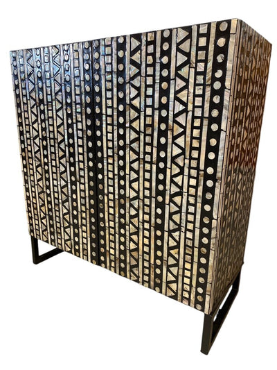 Capiz Shell Mother of Pearl Cabinet (2 Door)