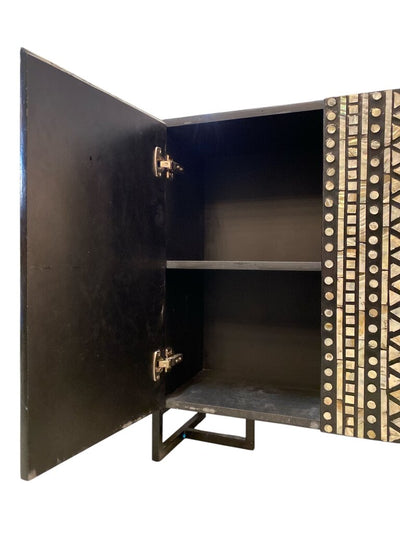 Capiz Shell Mother of Pearl Cabinet (2 Door)