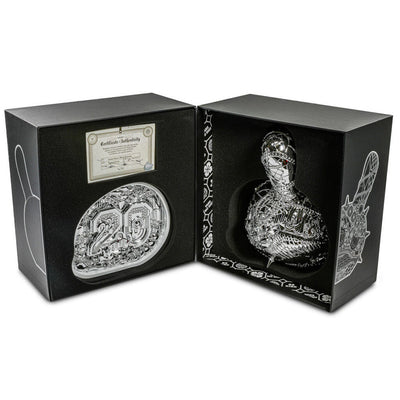 20th Anniversary Dunny Head 12" Art Figure - "Crown Jewels" by Tristan Eaton - White & Silver Edition (Limited Edition of 300)