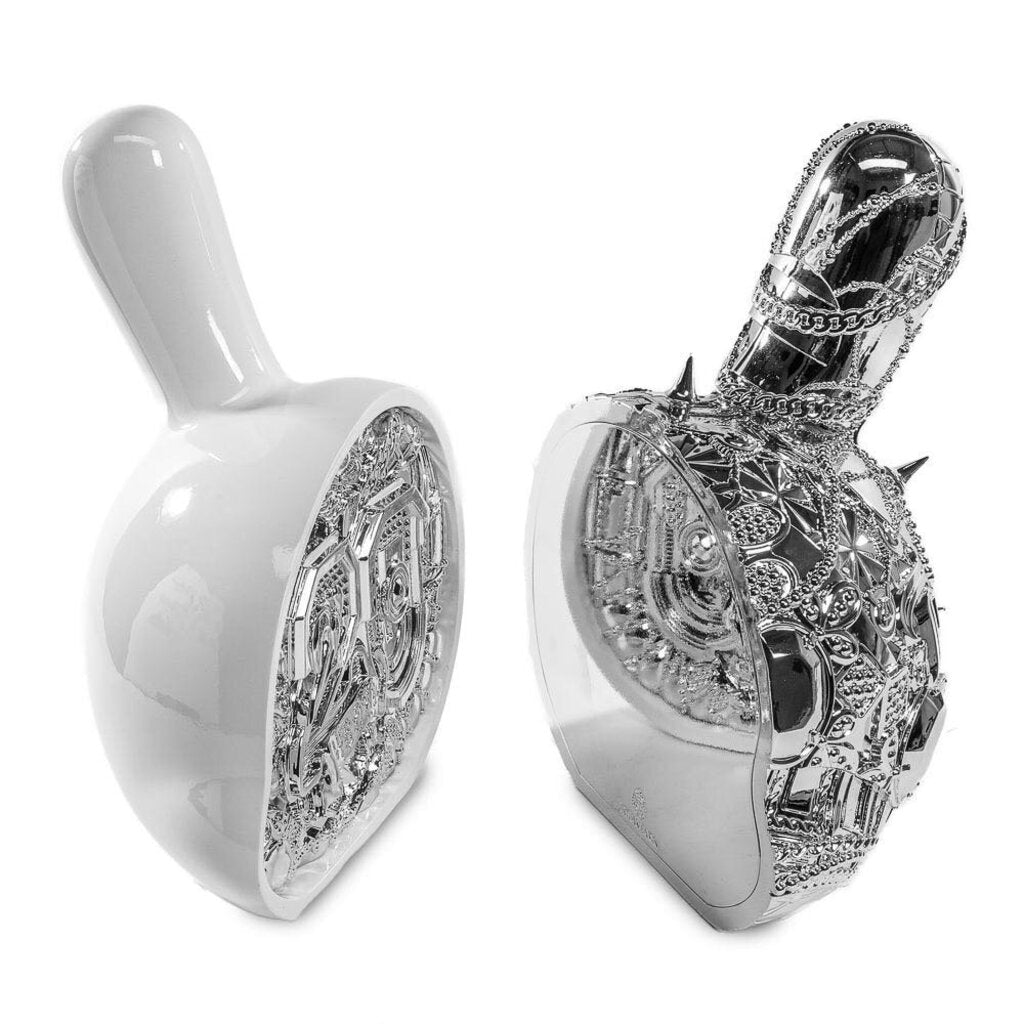 20th Anniversary Dunny Head 12" Art Figure - "Crown Jewels" by Tristan Eaton - White & Silver Edition (Limited Edition of 300)