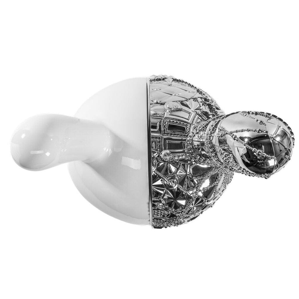 20th Anniversary Dunny Head 12" Art Figure - "Crown Jewels" by Tristan Eaton - White & Silver Edition (Limited Edition of 300)