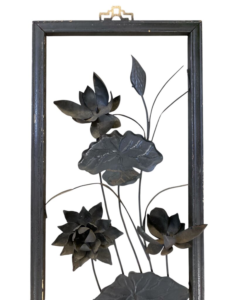 Pair of Vintage Asian Metal Wall Panels (Set of 2)