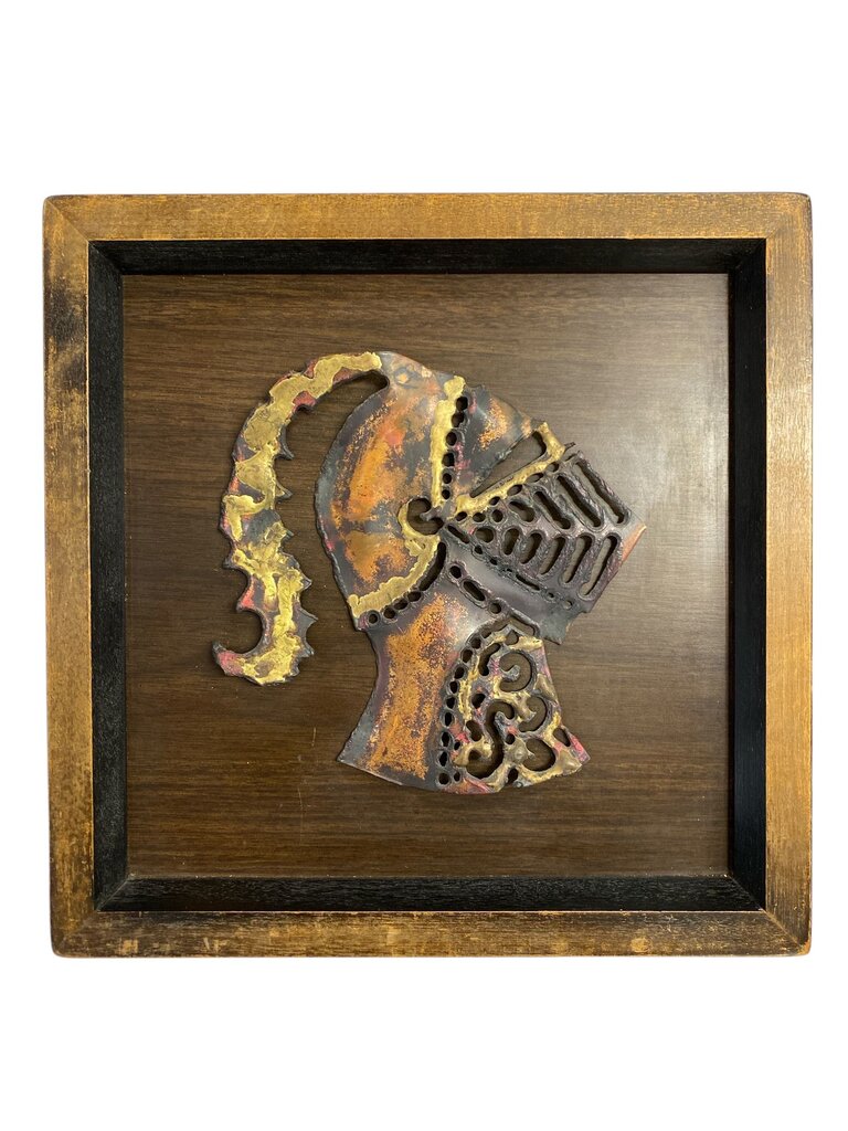 Pair of Copper and Brass Brutalist Art (Set of 2)