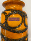 West German Scheurich Fat Lava Orang e Vase 20G/27