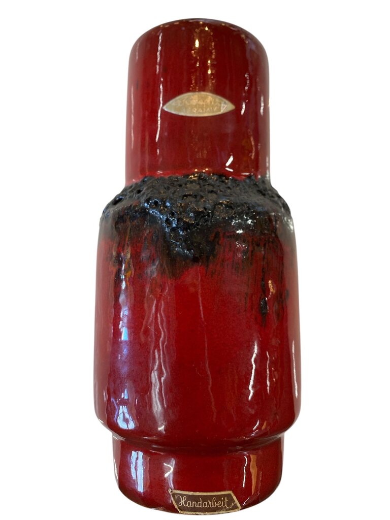 West German Kreutz Keramik Fat Lava Vase