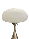 Laurel Mid Century Brushed Nickel Mushroom Shade Lamp