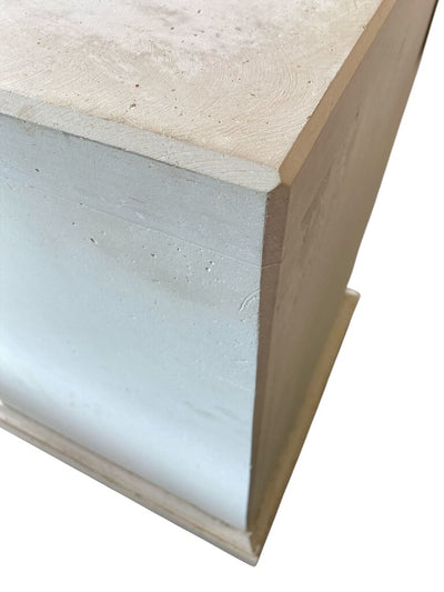 White Square Garden Pedestals