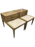 Mid Century Pair of American of Martinsville Travertine End Tables