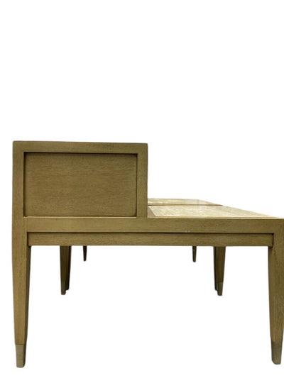 Mid Century Pair of American of Martinsville Travertine End Tables