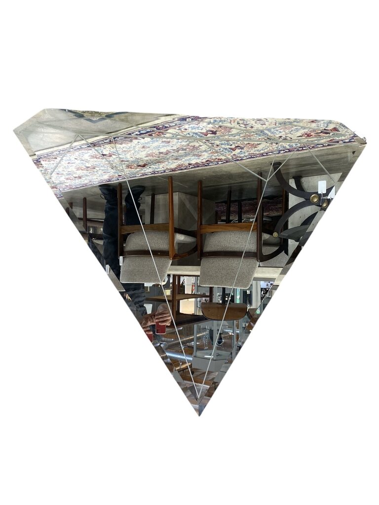 Modern Diamond Shaped Bevel Mirror