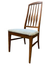 Mid Century Modern Set of 4 Walnut Dining Side Chairs (Set of 4)