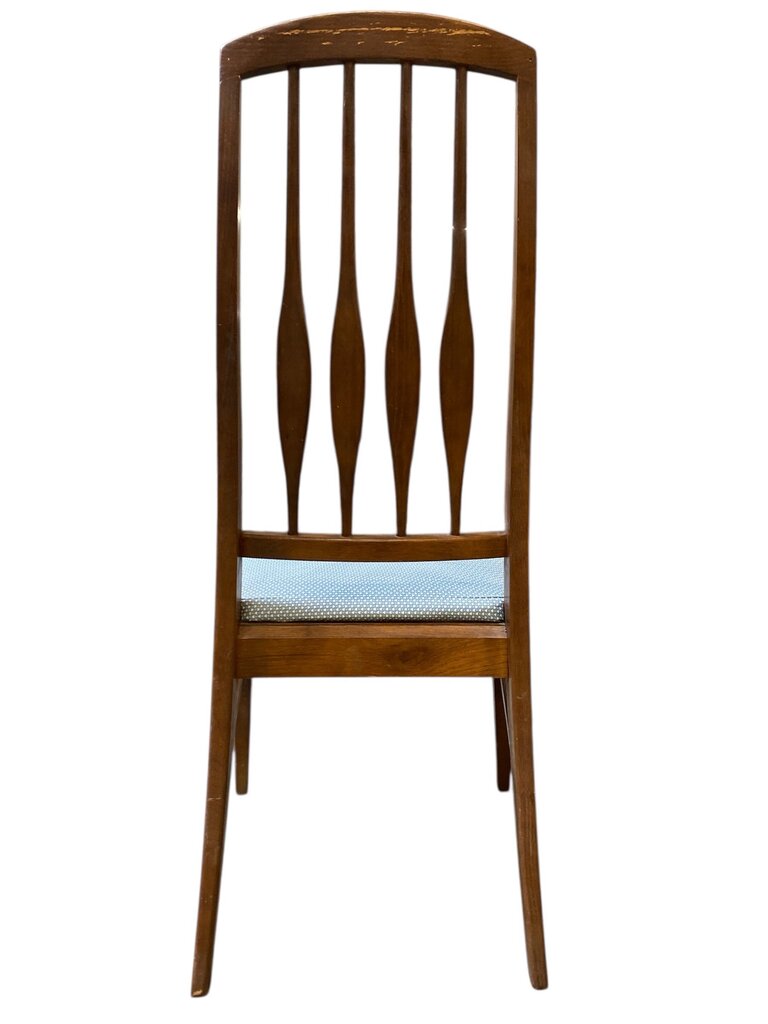 Mid Century Modern Set of 4 Walnut Dining Side Chairs (Set of 4)