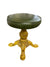 Vintage "Chromodern" Cast Iron Swivel Vanity Stool