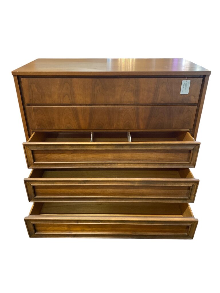 Mid Century Modern Walnut Highboy by Union Furniture