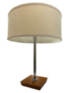 Nessen by Gerald Thurston Walnut and Stainless Desk Lamp