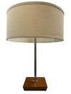 Nessen by Gerald Thurston Walnut and Stainless Desk Lamp