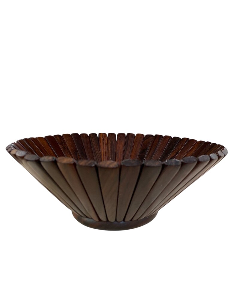 Danish Modern Rosewood Expandable Fruit Basket