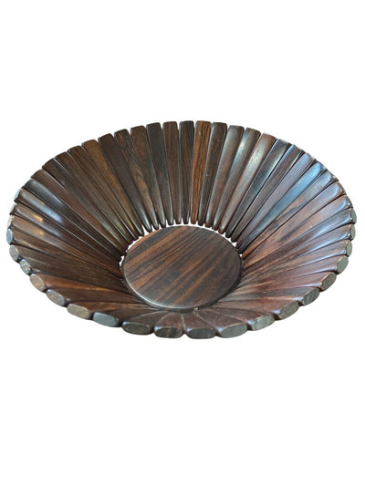 Danish Modern Rosewood Expandable Fruit Basket