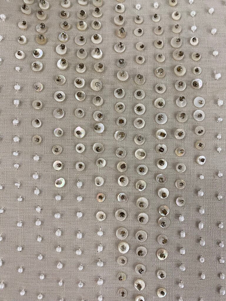 22" Beaded Pillow with Down Insert