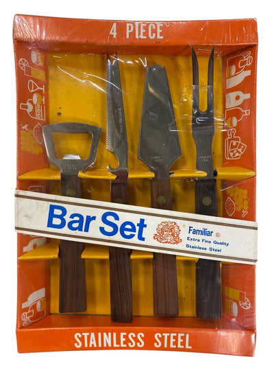 Mid Century Rosewood Bar Tools