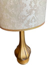 Vintage Hollywood Regency Gold Table Lamps - a Pair