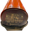 Mid Century Rare Beauty 1970's Electric Orange Indoor Fireplace