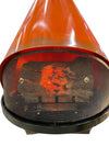 Mid Century Rare Beauty 1970's Electric Orange Indoor Fireplace
