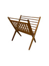 Mid Century Wood Folding Magazine Rack by Nasco Yugoslavia