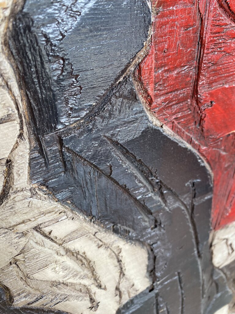 Jean-Claude Gaugy carved into wood – Large Wall Art