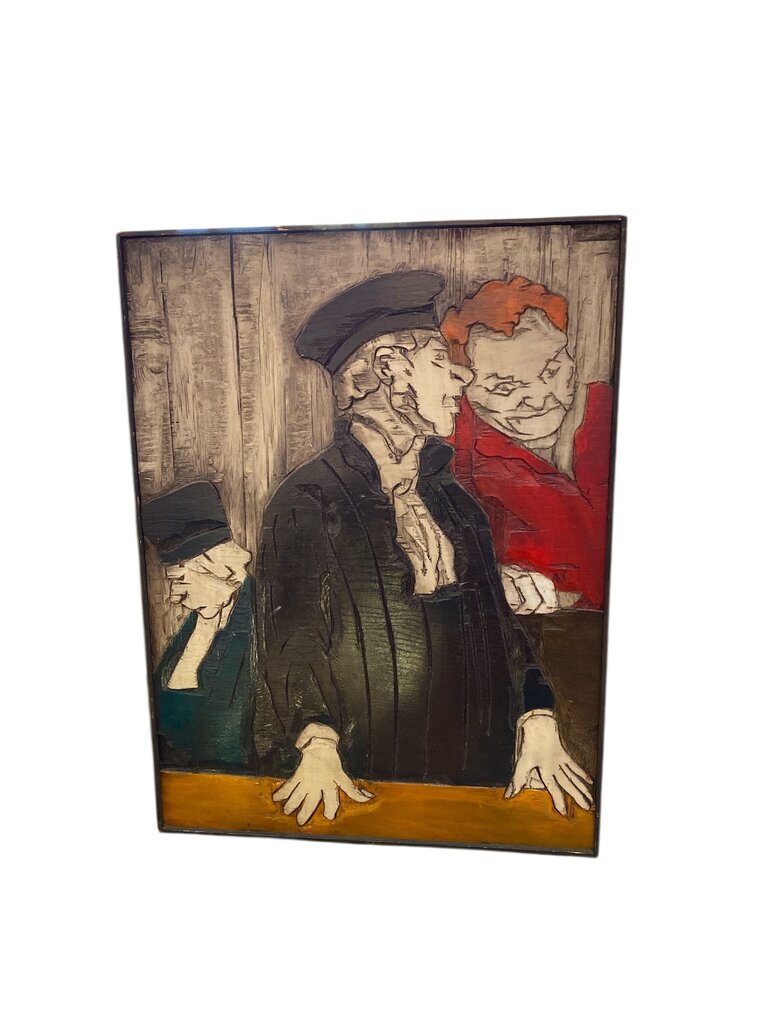 Jean-Claude Gaugy carved into wood – Large Wall Art