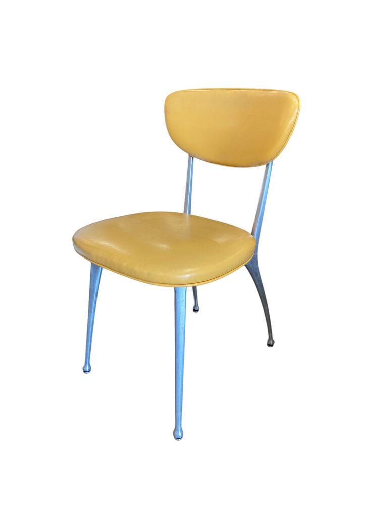 Mid Century Shelby Williams 1950's Aluminum Gazelle Dining Chairs (Set of 4)