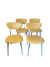 Mid Century Shelby Williams 1950's Aluminum Gazelle Dining Chairs set of