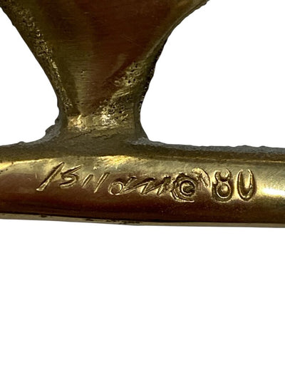 Bijan Pebble Beach Golfer in Brass - Signed 1980