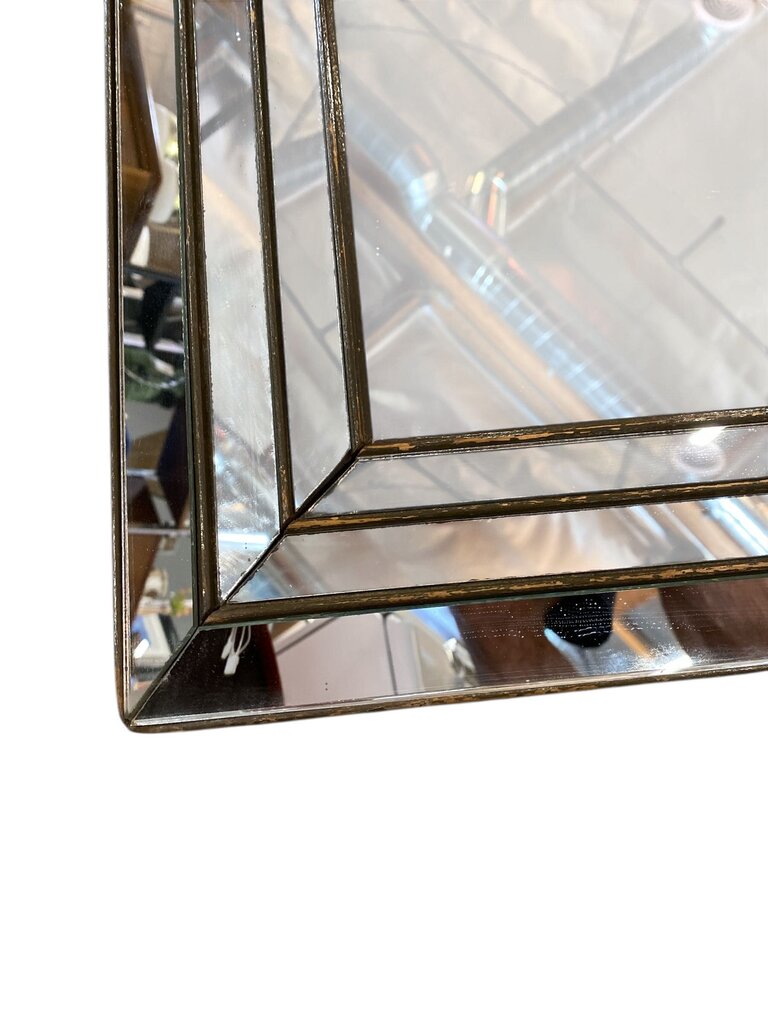1950"s Art Deco 31"x31" Square Mirror