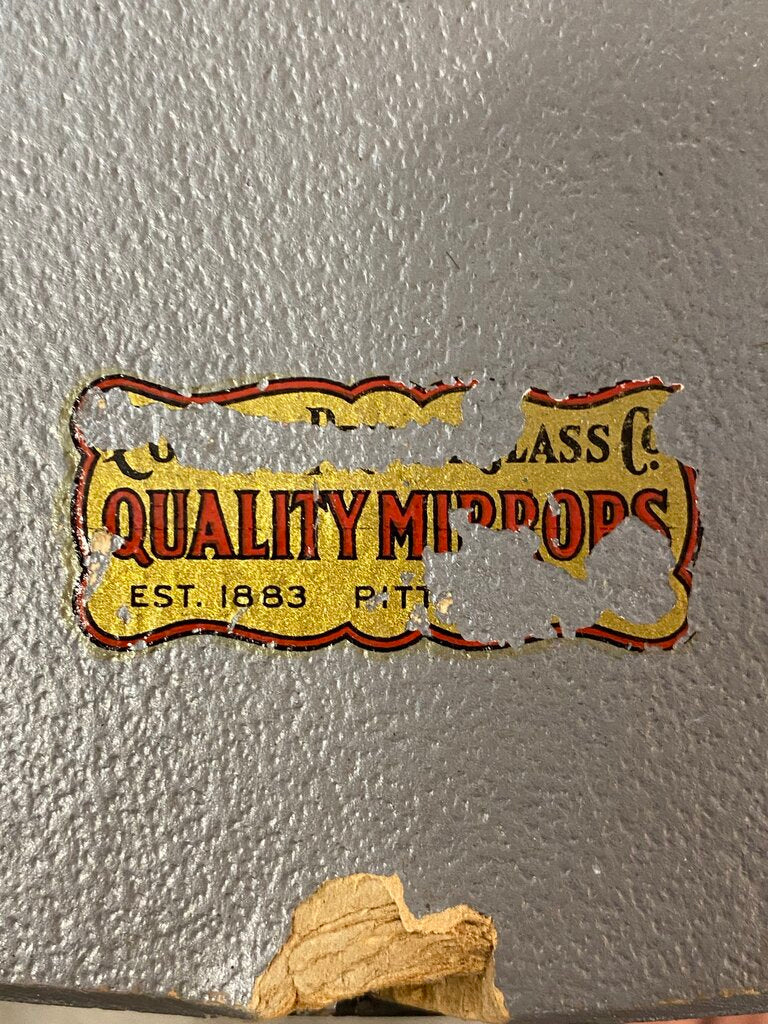 1950"s Art Deco 31"x31" Square Mirror