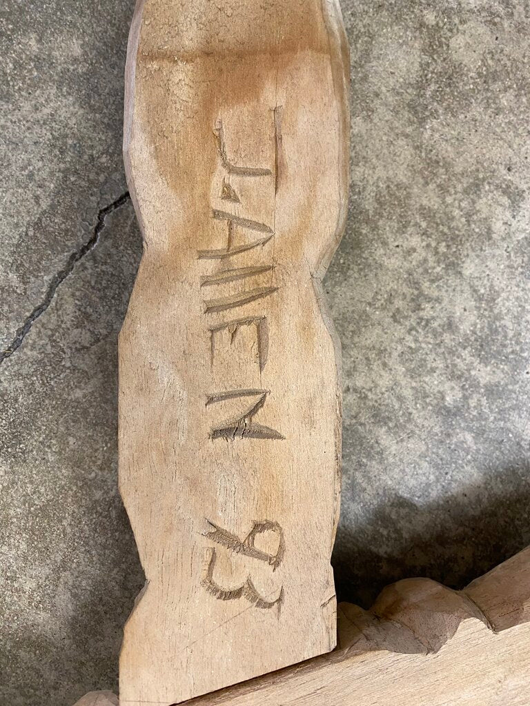 Vintage Indigenous African Tribal Sculpture Representing Balance