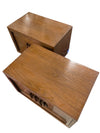 Brutalist Pair of Nightstands with Floating Base - FABULOUS!!!! (Set of 2)