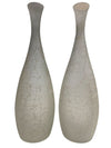 Vintage Pair of Frosted Crackle Glass Pendant Shades