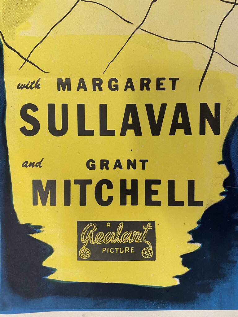 Vintage 1936 Movie Poster (Next Time We Love) w/ James Stewart, Ray Milland, Margaret Sullavan, and Grant Mitchell
