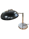 Mid Century Bauhaus Desk Task Lamp in Chrome and Black