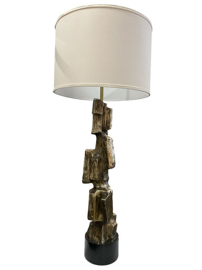 Richard Barr Monumental Pair of Brutalist Lamps (Set of 2)