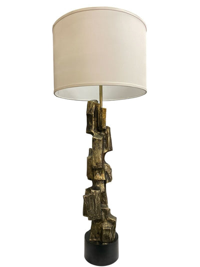 Richard Barr Monumental Pair of Brutalist Lamps (Set of 2)