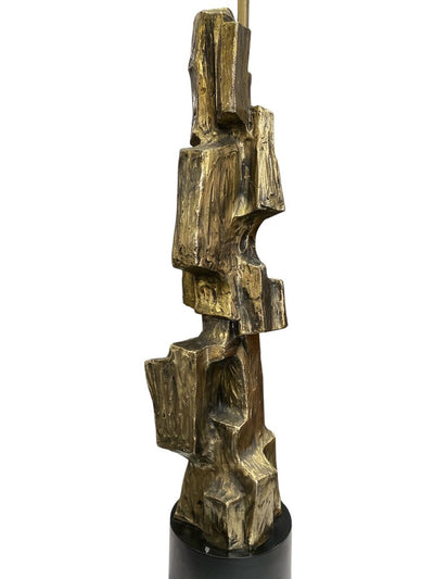 Richard Barr Monumental Pair of Brutalist Lamps (Set of 2)