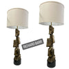Richard Barr Monumental Pair of Brutalist Lamps (Set of 2)