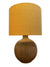 CA Studio pottery Lamp 1960's Artist Signed BROWN