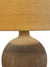 CA Studio pottery Lamp 1960's Artist Signed BROWN