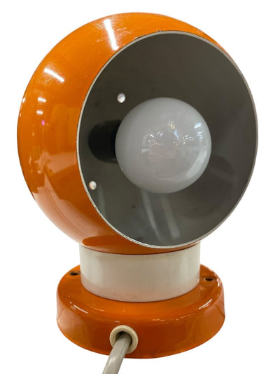 Vintage 1970's Danish Space Age Trivsel Belysning Magnetic Ball Lamp in Orange