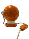 Vintage 1970's Danish Space Age Trivsel Belysning Magnetic Ball Lamp in Orange